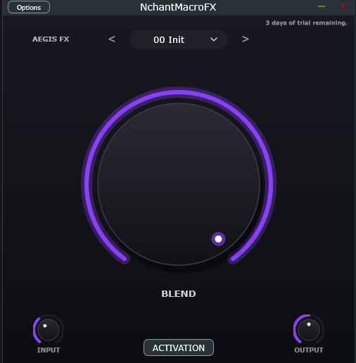 Aegis Macro-FX Plugin Interface